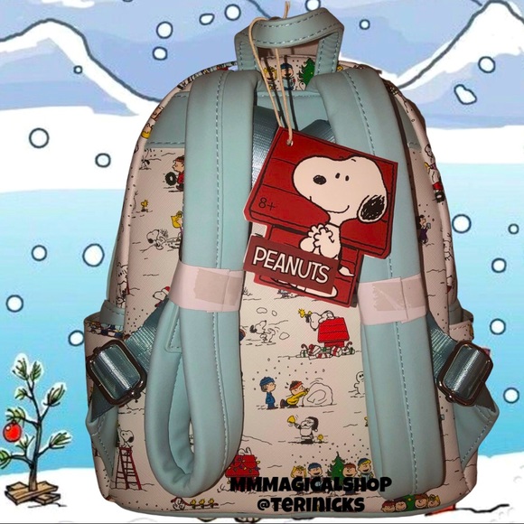 Loungefly Bags Loungefly Peanuts Happy Holidays Aop Mini Backpack
